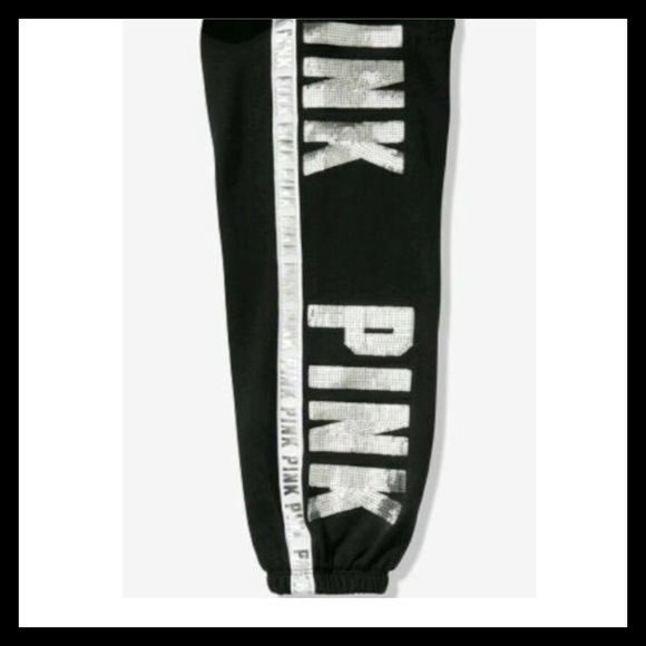 PINK Victoria’s Secret Bling Sweatpants Very Cozy - Picture 2 of 4